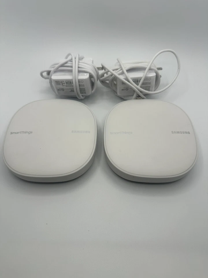 Samsung SmartThings Wi-Fi + Smart Home Hub | ET-WV525, Includes 2 Units.  - Image 1 of 3