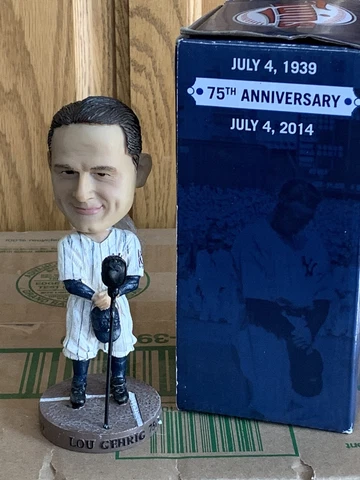 2014 Lou Gehrig Minnesota Twins SGA Bobblehead 7/4 July 4 New York Yankees ALS Cover