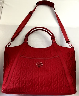 Vera Bradley 女式手提包红色周末隔夜随身携带 — 第 1/4 张图片