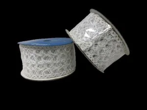 Berwick Offray Ribbon - W. Highlands White - 2 3/4" x 10yd - Wired Edge (2 Pack) - Picture 1 of 1