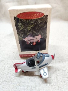 Kiddie Car Classics Army Airplane  1996 Collectors Hallmark Christmas Ornament - Picture 1 of 4