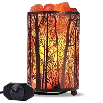 SHINELED Himalayan Salt Lamp, Salt Rock Lamp Natural Night Light in Forest Design