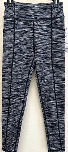Zella Leggings Girls Size L 10/12 Black Eclipse Space Dye Leggings NEW - Picture 1 of 6