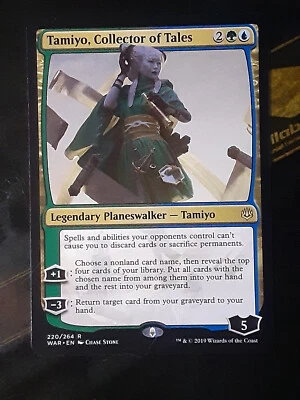 Tamiyo Collector of Tales, War of the Spark , Light play , MTG, FREE SHIPPING - Image 1 of 2
