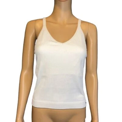 Camiseta sin mangas Nike Dri-FIT atlética espalda deportiva con sujetador incorporado marfil talla M/L C34 Foto 1 de 4