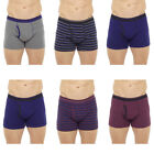 Mens 2 Pack Boxer Trunks Shorts 95% Cotton Underwear Classic Design M-2XL