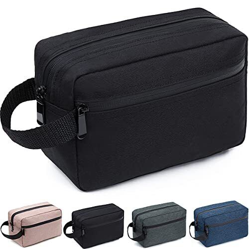 BLACK Travel Bag, Water-resistant, Foldable Storage Bags with Divider& Handle