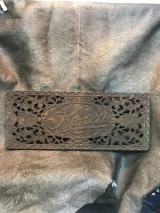 Vintage Koken Barber Chair Cast-Iron Footrest. 16“ X 6 1/2“ X 1/2”. Wow Amazing! - Picture 1 of 12
