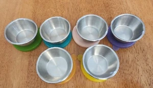 12 Small SS Condiment containers with lids for bento boxes. 1.6 oz. - Picture 1 of 2