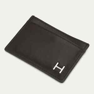 Hackett London Leather Card Holder Black