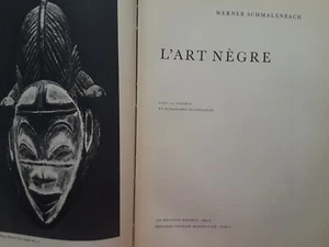 L'art Negre 1953 1st Ed. werner schmalenbach 172 pgs. - Picture 1 of 3