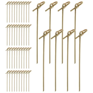  100 Pcs Cocktail Skewers Bamboo Appetizer Fruit Sticks for Drink - Picture 1 of 11