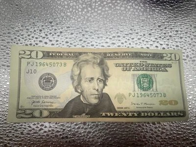 $20 Federal Reserve Note 2017A Fold Over Uncut ERROR UNC RARE - Image 1 of 4