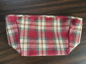 Longaberger SMALL RECIPE 3 x 5 Liner ORCHARD PARK PLAID EUC - Picture 1 of 3