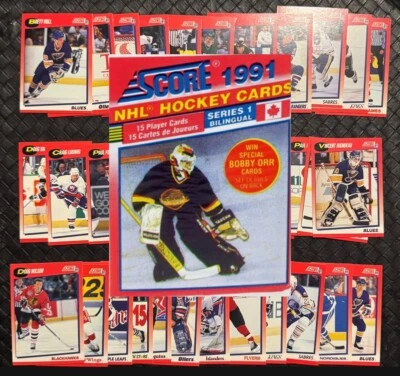 1991-92 Score RED  Trading Cards Complete Your Set U Pick Wayne Gretzky 1/3 - Image 1 of 3