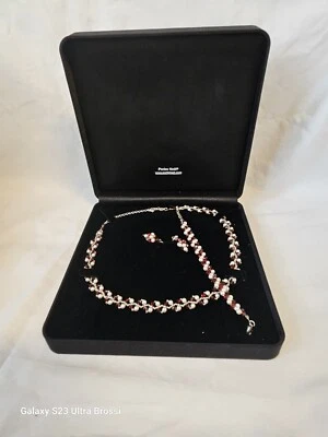 Perles Noel Set Perlen-Kette-Ohrstecker-Armband Brasselet Kristall aus dem... - Bild 1 von 4