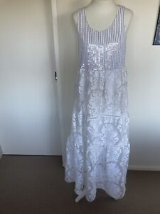 Trelise cooper white dress size Aus 6 ( Elizabeth the vintage doll dress )