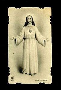  santino holy card  images pieuses Sacro Cuore di Gesù  Con  Preghiera - Picture 1 of 1