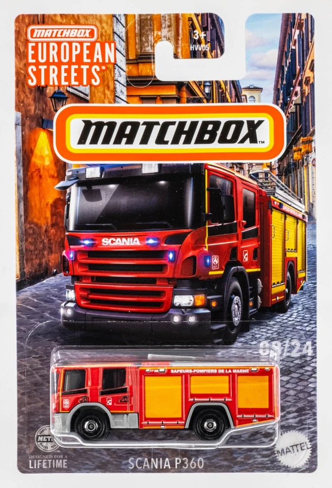 2024 Matchbox European Streets #08 Scania P360 RED | FSC - Image 1 of 1