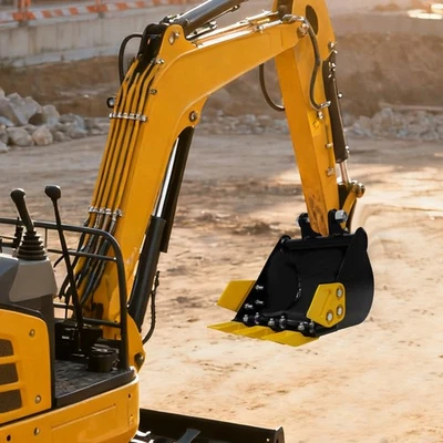 1.5 T/3306.93 磅桶迷你挖掘机桶带金属牙齿挖掘机 Kampf — 第 1/4 张图片