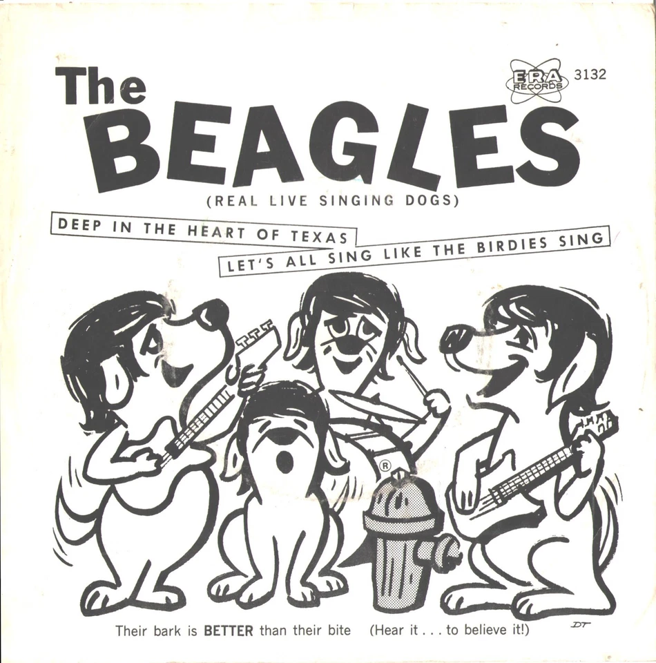THE BEAGLES-PICTURE SLEEVE + 45-(DEEP IN THE HEART OF TEXAS)--PS-PIC--SLV - Image 1 of 1