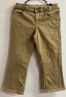 Cat & Jack Boys Straight Fit Stretch Khaki Denim Pants Stretch Size 12 Husky - Image 1 of 4