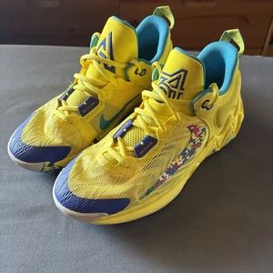 Nike Giannis Immortality 2 Yellow Basketball Shoes Sneakers Sz 7y - Picture 1 of 5