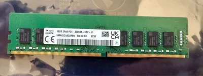 Hynix 16GB DDR4 3200 MHz PC4-25600 2Rx8 DIMM Desktop Memory RAM HMA82GU6DJR8N-XN - Image 1 of 2