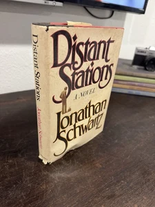 RARE! Distant Stations by Jonathan Schwartz! Hardcover !First Edition - Imagen 1 de 3