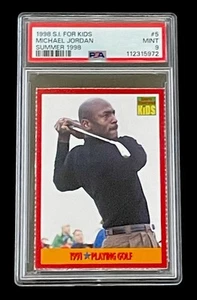 MICHAEL JORDAN Rare 1998 SI for Kids #5 1991 Playing Golf PSA 9 POP 2 Highest - Picture 1 of 2
