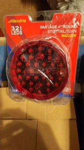 Maxxima Vintage Red 4" Round Stop Turn Tail Park Light 32 LED STT Dump Truck - Bild 1 von 2