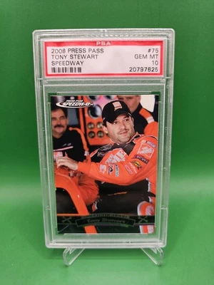 2008 Press Pass Speedway - Under the Hood Tony Stewart #75 - PSA 10 - Image 1 of 2