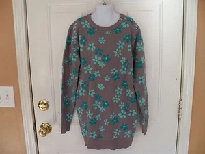 Jordache Blue Floral Tunic W/Zipper Size L (10/12) Girl's NEW HTF - Picture 1 of 2