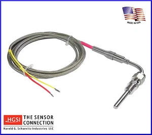 EGT Probe Diesel Bio-Fuel Compression Fitting 90 Deg - Picture 1 of 4