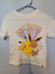 Pokemon Shirt Little Girl Short Sleeve Sz L - Picture 1 of 4