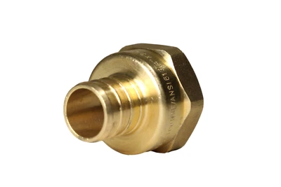10 Pcs XFITTING 3/4" Pex x 3/4" Female NPT Threaded Adapter, Lead Free Brass - Image 1 of 4