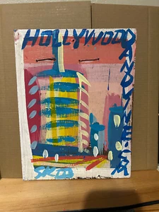 STEVE KEENE ART / HOLLYWOOD AND VINE CAPITOL RECORDS BUILDING / ORIGINAL / RARE - Picture 1 of 3