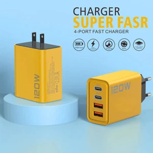 Fast Charging 4 Ports USB C PD Charger Quick Charge 3.0 Type C Phone Chargers - Zdjęcie 1 z 15