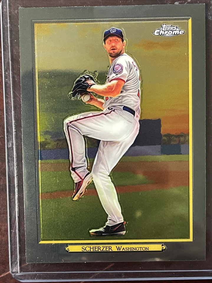 2020 Topps Series 1 MAX SCHERZER Turkey Red Chrome # TRC-96 Nationals - Image 1 of 2