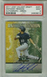 2011 Leaf Valiant Draft Autograph Green #AR1 Anthony Rendon PSA 9 Free Shipping! - Picture 1 of 2
