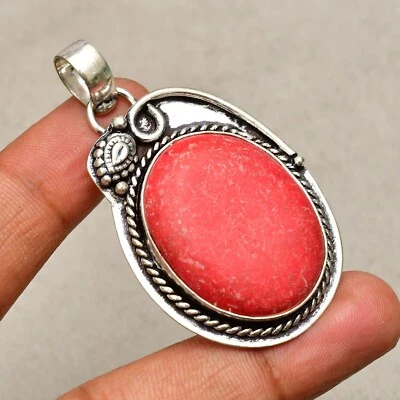 Ciondolo gioiello fatto a mano in argento sterling 925 con pietra preziosa co... - Immagine 1 di 4