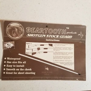 Beartooth Products Paper Advertising Instructions for Shotgun Stock Guard - Picture 1 of 7
