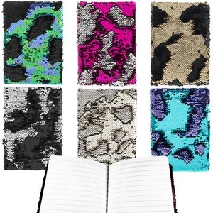 Cuaderno B5 Reversible Lentejuelas Bloc De Notas Brillo Diario Escritura B5 - Bild 1 von 10