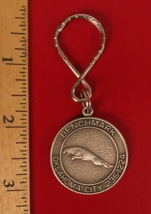 VINTAGE BENCHMARK JAGUAR DEALER CAR AUTOMOBILE OKLAHOMA CITY 236-1224 KEY CHAIN - Picture 1 of 1