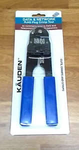 Kauden RJ45 Plug Crimping Tool Cat5e Cat6 Cable Stripper Crimper XT480 - Picture 1 of 3