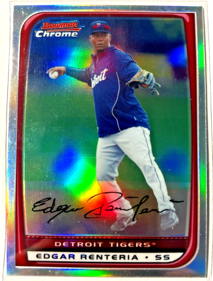 2008 Bowman Chrome - Edgar Renteria #169 Refractor - Image 1 of 1