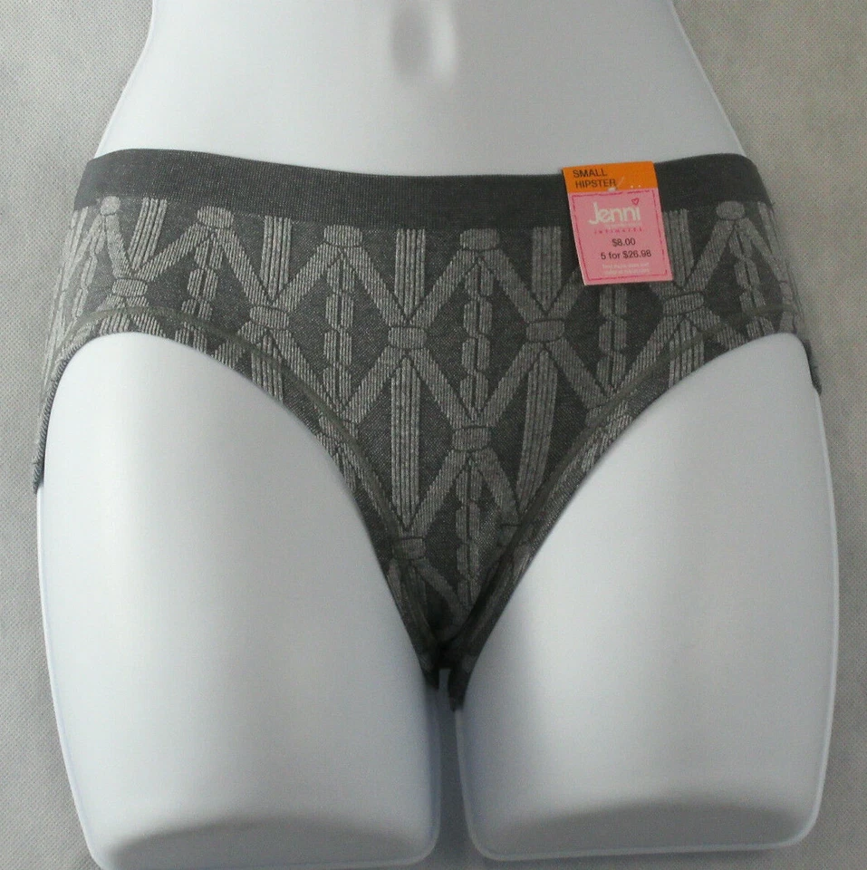 Jenni by Jennifer Moore Women's Seamless Hipster Panty, Gray Sweater Texture - Image 1 of 3
