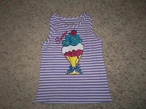 NEW GIRLS 'EPIC THREADS' PURPLE & WHITE STRIPED 'SUNDAE' TANK SIZE 6X - Picture 1 of 1
