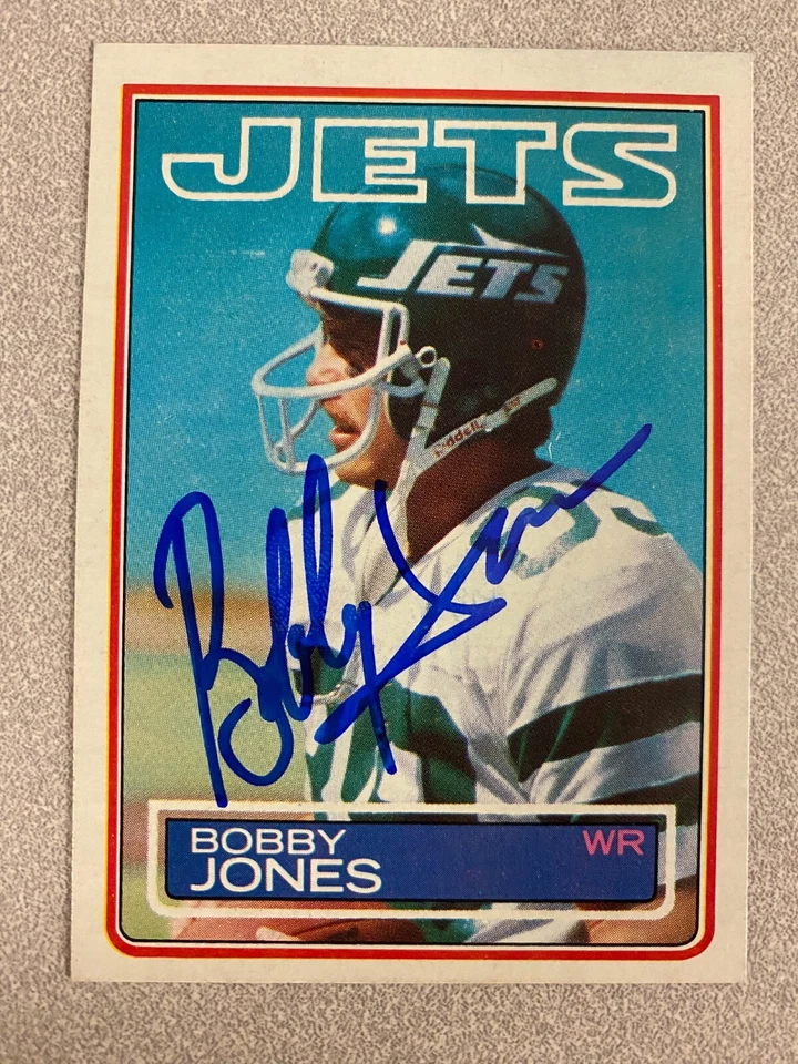Bobby Jones signed NEW YORK JETS card   1983 Topps - Image 1 of 1