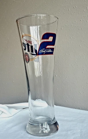 Tall Miller Light Beer Glass #2 NASCAR  Driver Rusty Wallace Cover